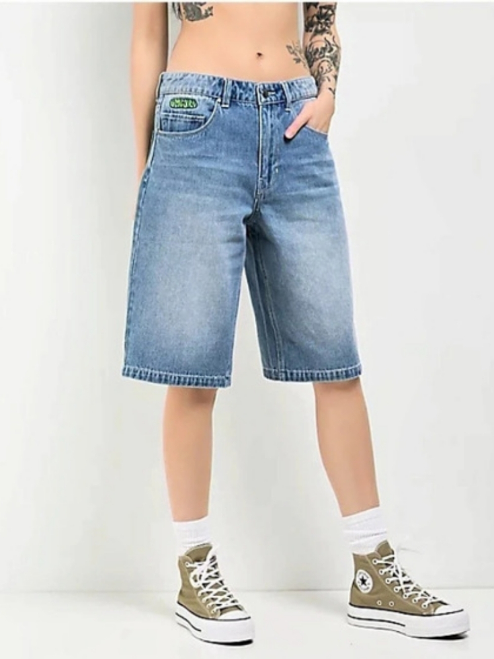 Empyre Denim Bermuda Shorts in Blue Like New